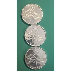 1998 Nagano Olympics Ski Jumping, Figure,Snowboard 1 1/2 inch aluminum  Team USA